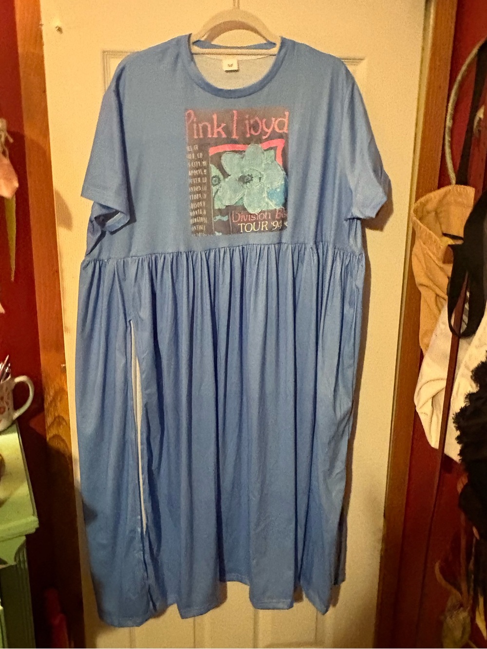 Pink Floyd Light Blue Graphic Dress